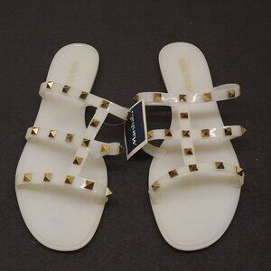 Olivia Miller Studded Jelly Sandals Size 10